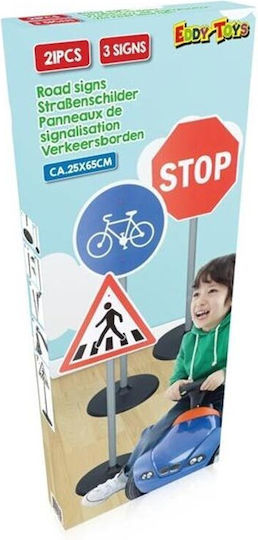 Eddy Toys Σήματα Οδικής Κυκλοφορίας 3τμχ