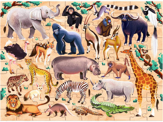 Kids Puzzle African Animals for 6+ years old+ Years 100pcs Hinkler