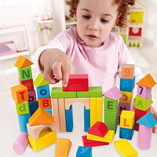 Hape Blocks Count and Spell Wooden for 1+ Year 80pcs