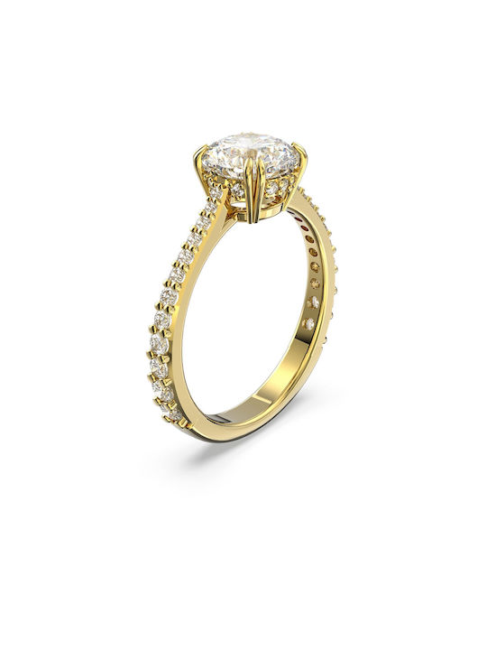 Swarovski Constella Ring with Zircon Gold Plated