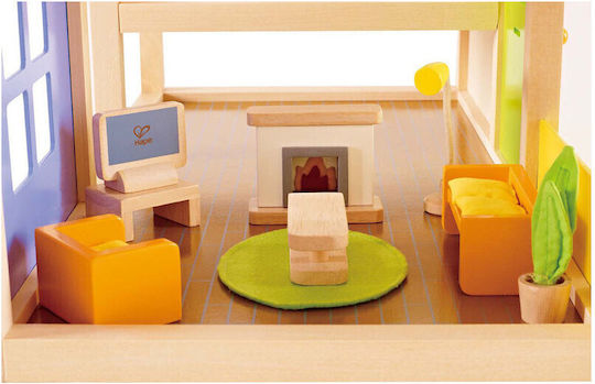 Hape Happy Family Wooden Living Room Furniture for Dollhouse