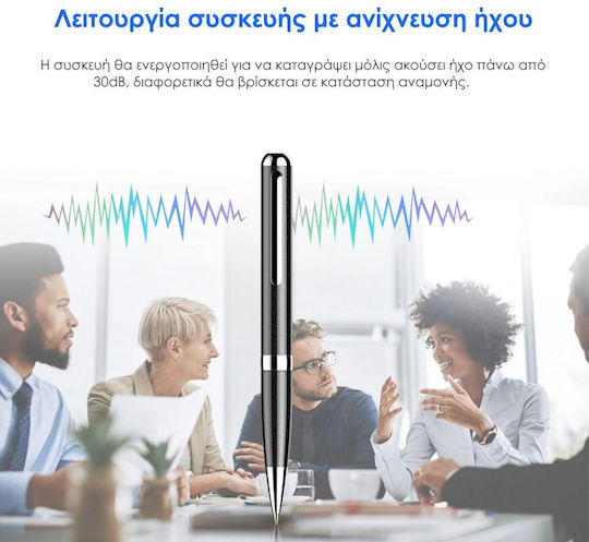 JnN Q96 Surveillance Bug Audio Recording Pen Capacity 32GB