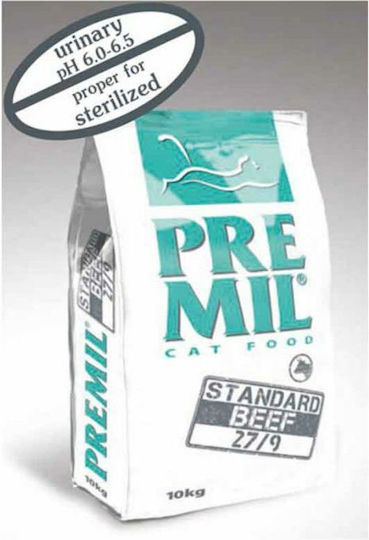 Premil Standard Beef Trockenfutter für sterilisierte Katzen mit empfindlichem Harntrakt mit Rindfleisch 10kg