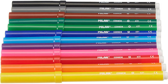 Milan 631 Drawing Markers 5mm Thin Set 12pcs