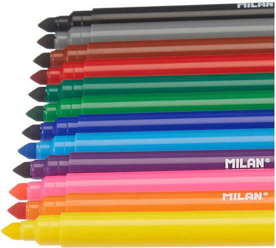 Milan 631 Drawing Markers 5mm Thin Set 12pcs