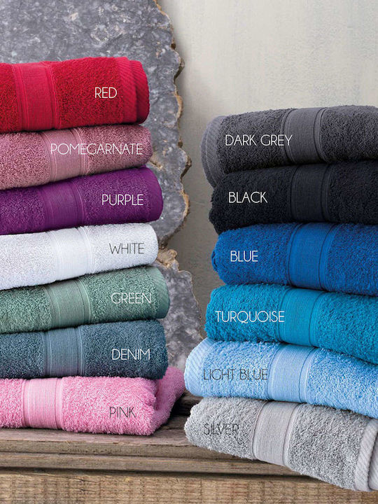 Rythmos Bath Towel Illusion 100x150cm Dark Gray Weight 480gr/m²