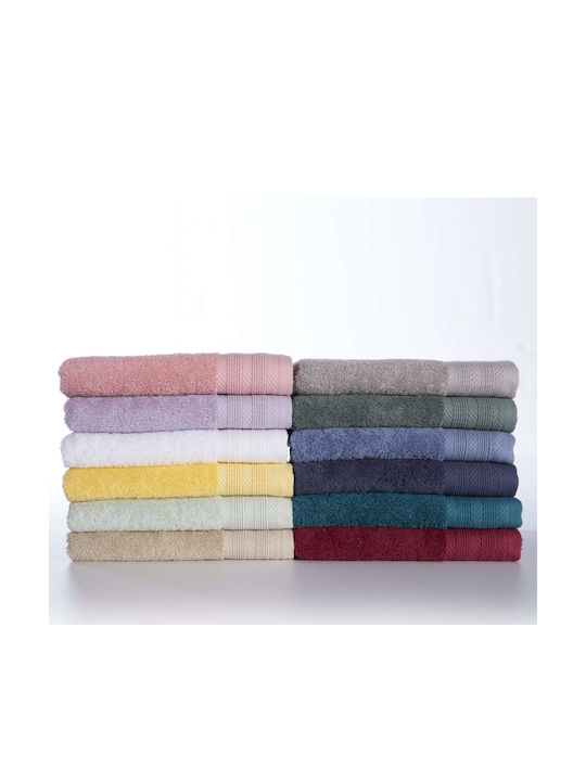Nef-Nef Homeware Badehandtuch 80x160εκ. Purple Gewicht 550gr/m²