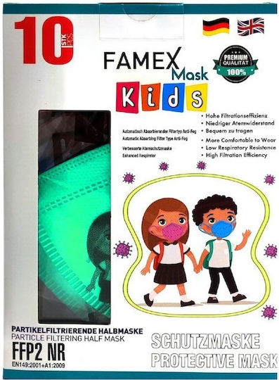 Famex Kids Mask FFP2 NR Schutzmaske FFP2 Grün 1000Stück