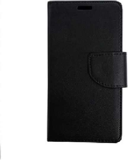 Book Δερματίνης Μαύρο (Huawei Nova Y90)