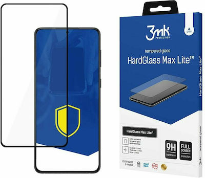 3MK HardGlass Max Lite Full Face Tempered Glass Μαύρο (Poco F4Poco F4 GT)