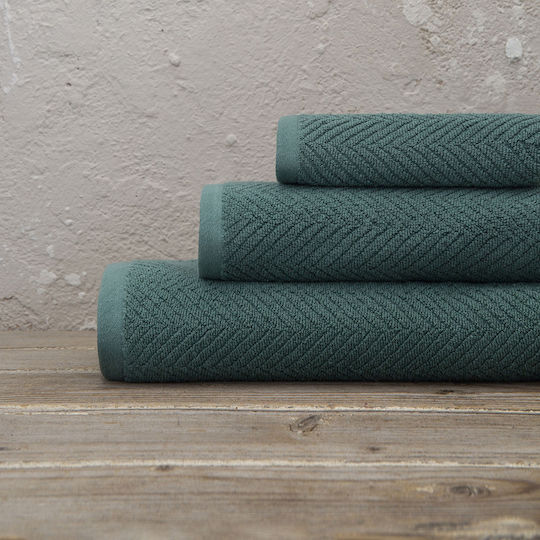 Nima Πετσέτα Σώματος Bold 80x150εκ. Dark Green Βάρους 550gr/m²