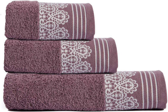 SB Home Σετ 3τμχ Alma Violet Βάρους 550gr/m² SB Home Σετ 3τμχ Alma Violet Βάρους 550gr/m²