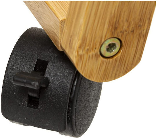 5Five Τρόλεϊ Κουζίνας Ξύλινο 3 Θέσεων Λευκό 55x35.5x54.5cm
