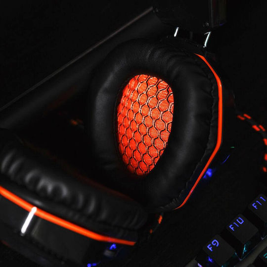 Canyon Fobos Over Ear Gaming Headset cu conexiune 3,5mm Portocaliu