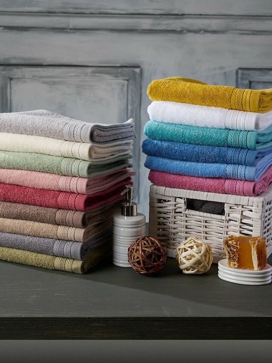 Cokitex Hand Towel One Colour 30x50cm Gray Weight 500gsm