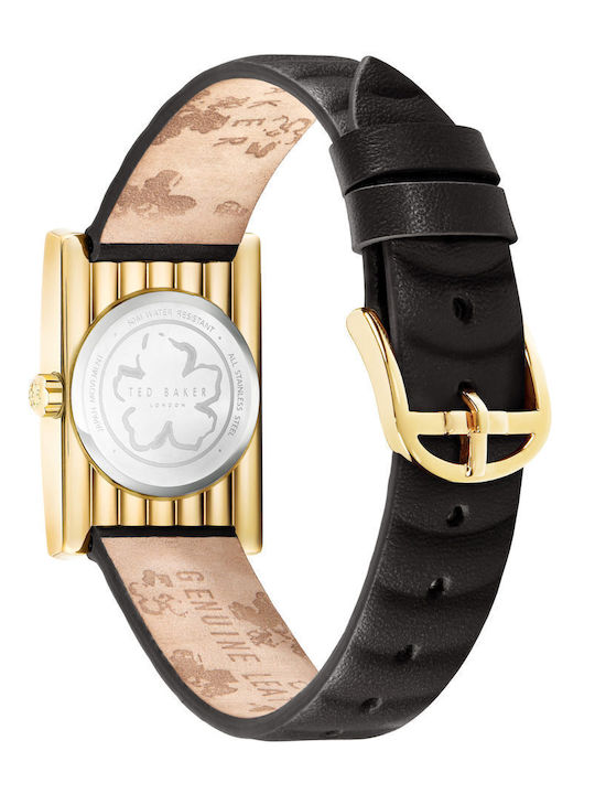 Ted Baker Ottolee Γυναικείο Ρολόι 34.5mm Μπαταρίας με Μαύρο Δερμάτινο Λουράκι