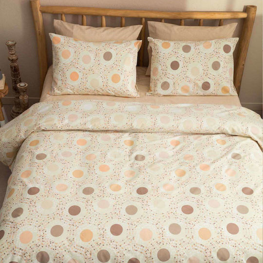 Vesta Home Duvet Single 160x230cm Amanda 1 Brown / Beige 11.5 togs Togs