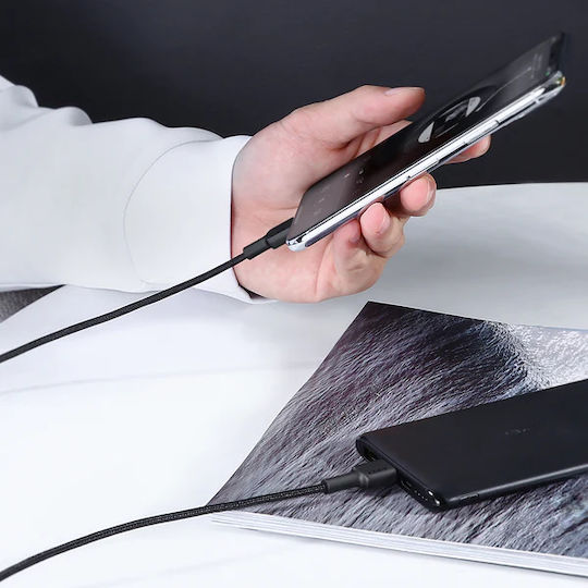 Aukey CB-CL02 Regular la Cablu Lightning Negru 2m (KBAAUKUSB0062)