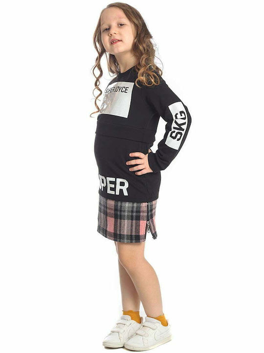 Joyce Kids Set with Skirt Winter 2pcs Black