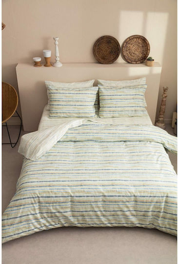 Vesta Home Duvet Cover Set Cotton Single with Pillowcase 170x240 Milos 1