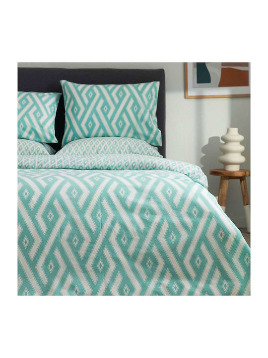 Vesta Home Bettdecke Großes Doppelbett 220x230cm Paros 1 Türkis 11.5 togs Togs