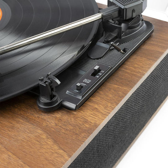 Fenton RP161 102.130 Πικάπ με Προενίσχυση και Ενσωματωμένα Ηχεία Walnut Wood
