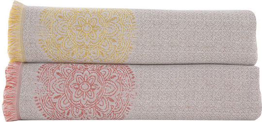 Nef-Nef Homeware Sofa Throws 2 Seater Confident 170x250cm Beige / Yellow