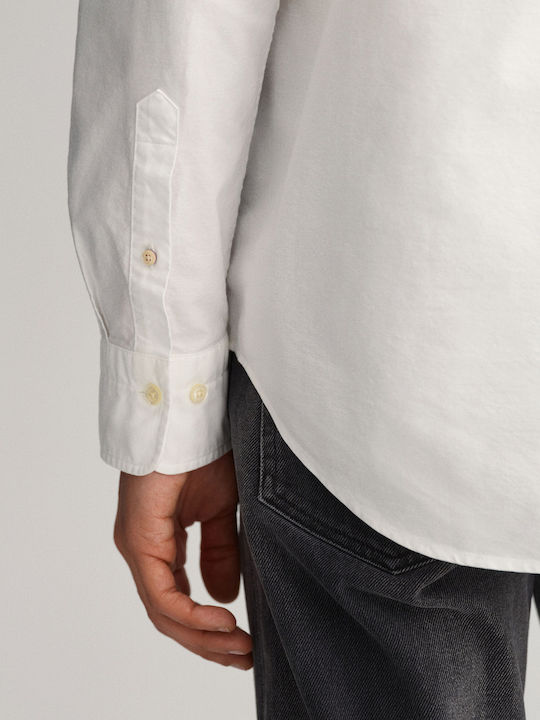 Long-sleeved Cotton Shirt White