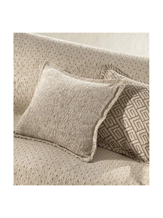 Guy Laroche Guy Laroche Decorativi Throw Pillow Cover Libra Made of 100% Cotton Natural 50x50cm