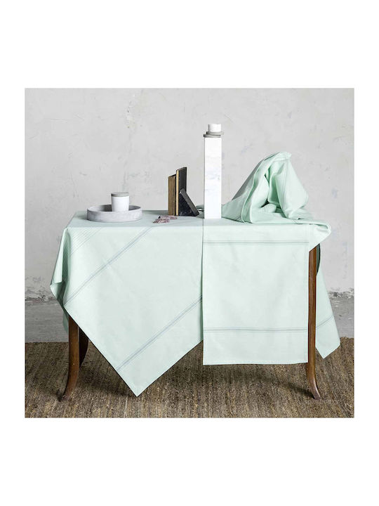 Nima Tablecloth Cotton Galore Green 150x220cm