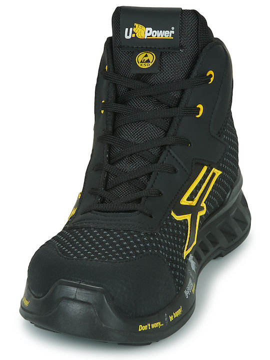 Upower Joe Black Stiefel Sicherheit Schwarz S3