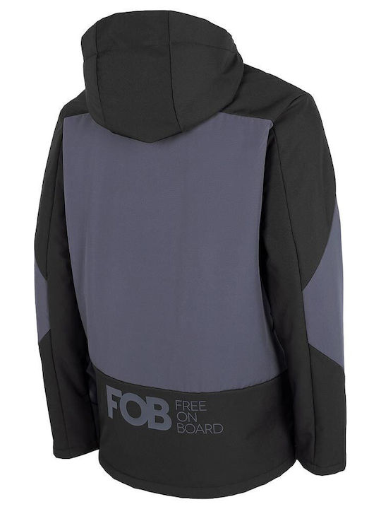 4F Softshell H4Z22 SFM002F 20S Herren Ski- und Snowboardjacke Soft Shell Schwarz