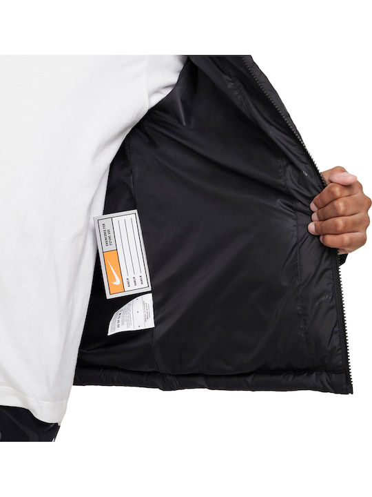Kids' Sports Jacket Short with Hood Black Sportswear