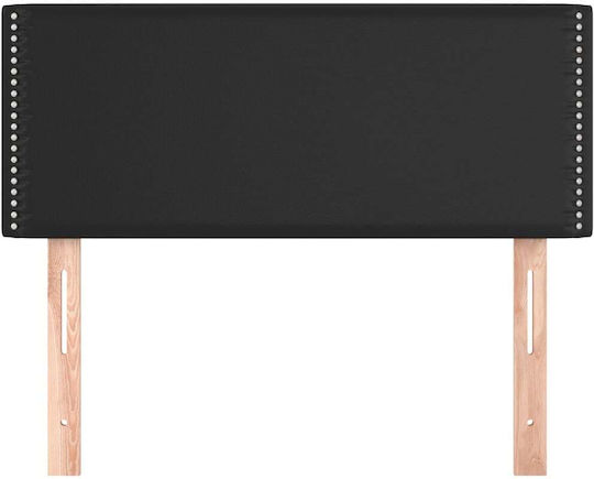 vidaXL Bed Headboard with Black Leather 100x78cm