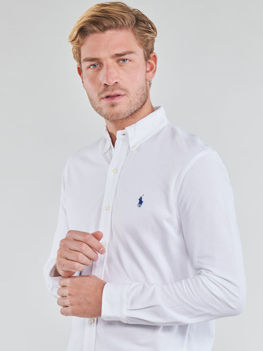 Long-sleeved Cotton Shirt White