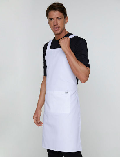 Ayo Șorț Barista / Barman Corp întreg Χ5302 Alb