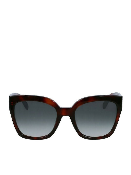 Longchamp Ochelari de soare Maro cu Cadru & Gri Lentilă