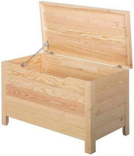 Astigarraga Διακοσμητικό Μπαούλο Ξύλινο Μπεζ 70x40x48εκ.