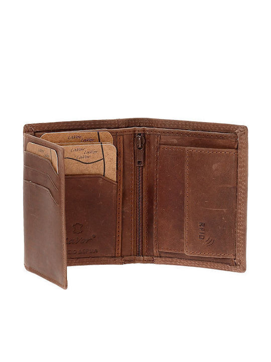 Lavor Leder Herrenbrieftasche mit RFID Cognac