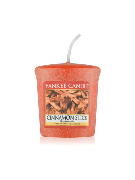 Yankee Candle Lumânare Aromată cu Aromă baton de scorțișoară Portocaliu 49gr 1buc