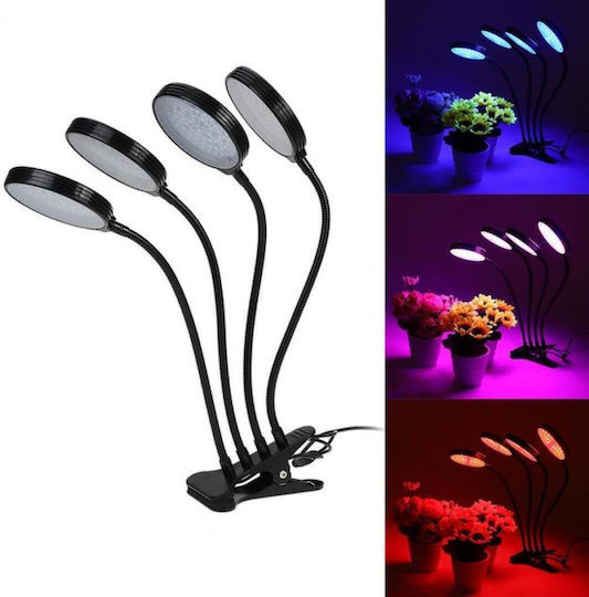 Desk Grow Light with LED and Power 240W with 4 360° lamps