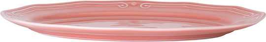 Estia Athénée Serving Platter Oval made of Porcelain Pink 36x26cm