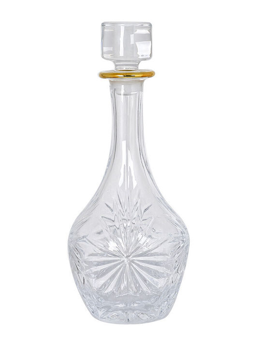 RCR Oasis Crystal Liqueur Decanter 26.6cm with Stopper Golden 1000ml