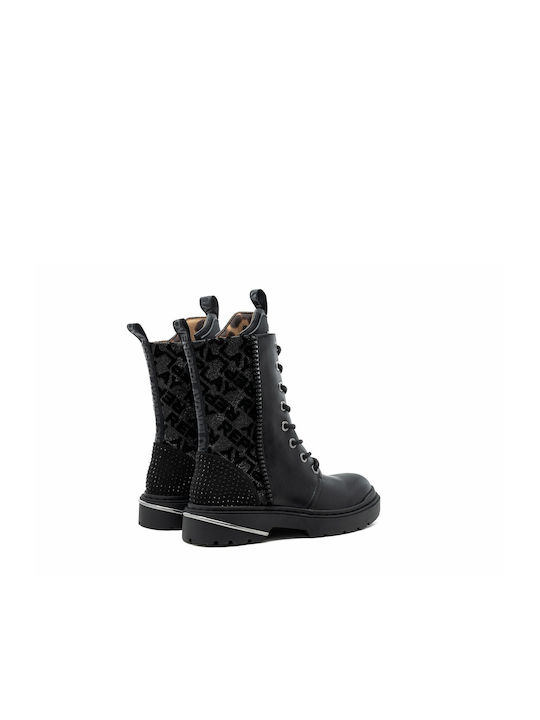 Replay Joplin 1 Kids Combat Boots Black