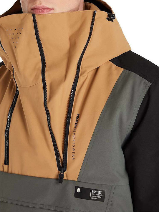 Athletic Jacket Waterproof and Windproof Khaki
