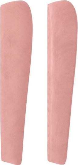 vidaXL Stoff-Kopfstütze für Betten Rosa 163x118cm