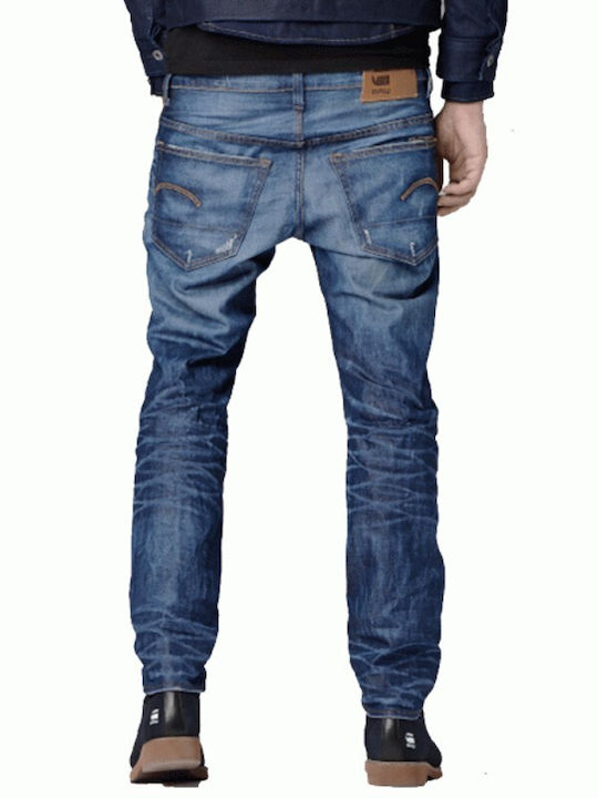 G-Star Raw 3301 Ανδρικό Παντελόνι Τζιν σε Tapered Γραμμή Μπλε