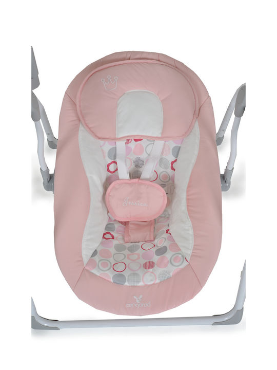 Cangaroo Electric Baby Relax Swing Jessica with Music and Vibration Pink for Child up to 9kg