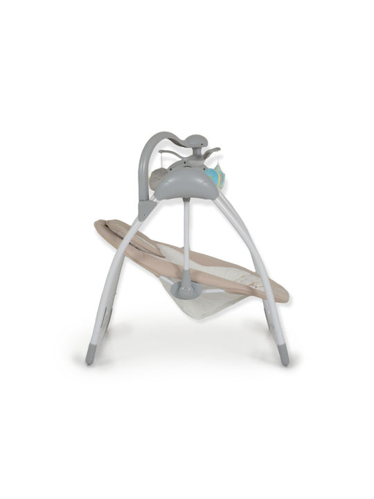 Cangaroo Electric Baby Relax Swing Jessica with Music and Vibration Beige for Child up to 9kg