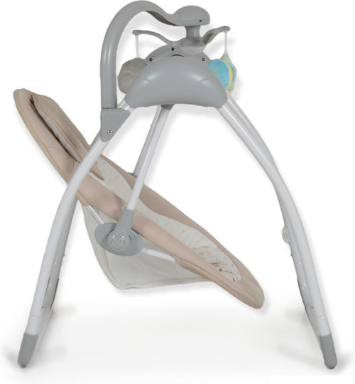 Cangaroo Elektrisch Baby Relax Schaukel Jessica mit Musik und Vibration Beige für Kind bis 9kg